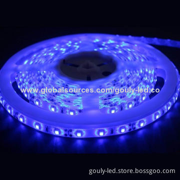Flexible LED Strip, Purple Color with 3528 SMD 60 LEDs/Meter